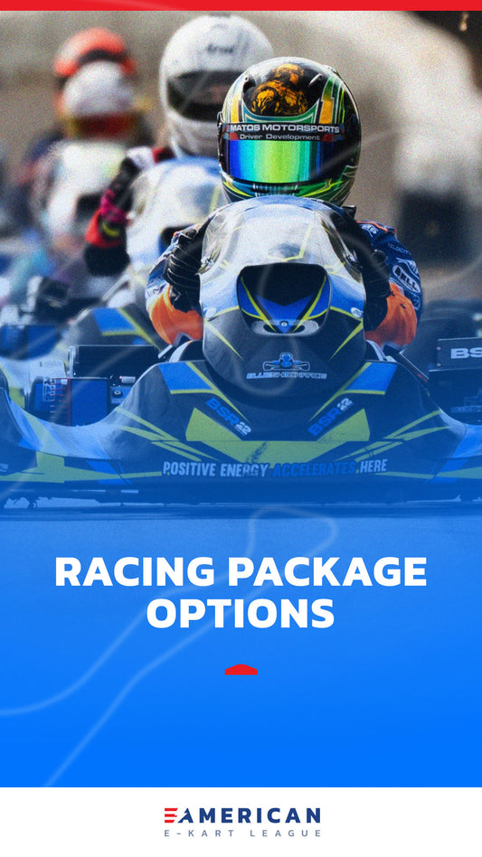 AEKL racing package options – choose your electric karting experience with Blue Shock Race performance at American Electric Karting League