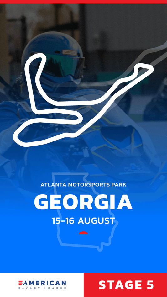 American Electric Karting League (AEKL) Stage 5 at Atlanta Motorsports Park, Georgia – electric kart race scheduled for August 15–16